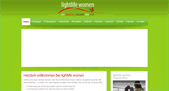 Desktop Screenshot of lightlife-women.de